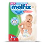Molfix - Baby Pants Pull Ups 9 Pcs Trial Pack / 4-9 Kgs - Size 3