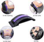 Multi-level Back Stretcher and Pain Reliever | Lumbar Support | Lower and Upper Back Muscle Pain Relief - Image 3