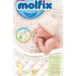 Molfix Baby Diaper 3D Newborn 48 Pcs / Twin Pack / 2-5Kgs - Size 1