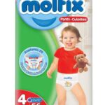 Molfix - Pack of 3 Baby Pants Pull Ups Maxi 56 Pcs Jumbo Pack / 9-14 Kgs - Size 4